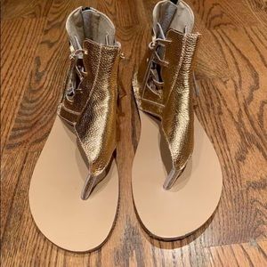 Size 40 rose gold sandals